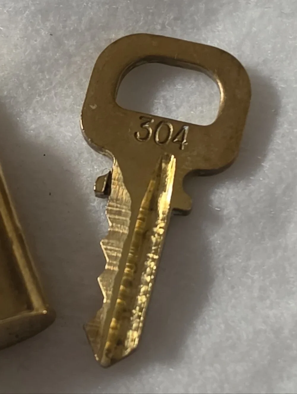 Louis Vuitton Gold-Tone Padlock and Key Set # 304